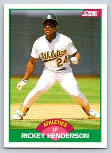 1989 Score Rookie & Traded #50T Rickey Henderson NM+
