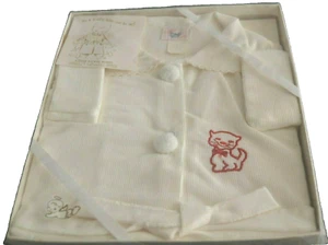 Infant KIDDIE KOVER BATHROBE Embroidered CAT KITTEN Boxed 24 Months NOS Vtg READ - Picture 1 of 9