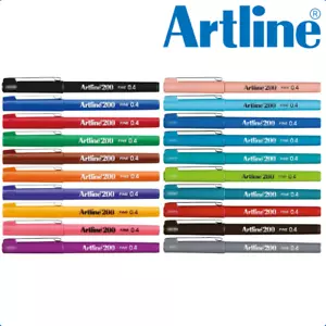 12 x Artline 200 Fineline Pen 0.4mm Fine Fiber Tip EK-200N - Picture 1 of 25