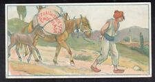 Vintage 1900 Man & Horse Card BOSNIA