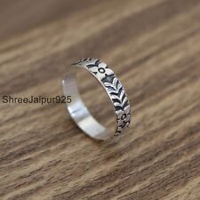925 Sterling Silver Fish Silver Leaf Women Gift Jewelry For Handmade Ring SJ225
