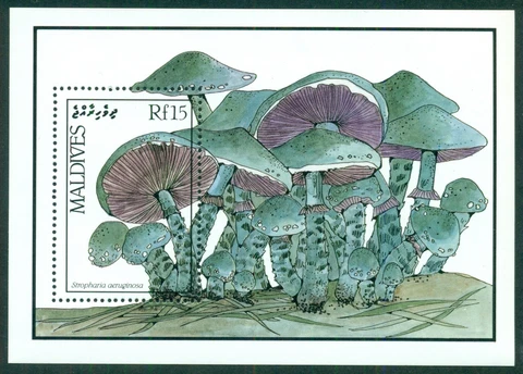 MALDIVES SCOTT # 1230, MUSHROOM SOUVENIR SHEET, MINT, OG, NH, GREAT PRICE! Cover