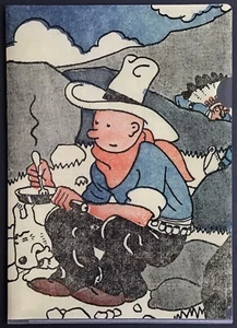 TINTIN en Amérique Pochette plastique 22 x 31 cm Comme neuf - Imagen 1 de 2