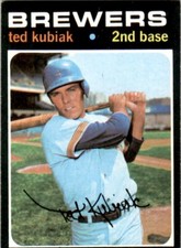 1971 Topps #516 Ted Kubiak Milwaukee Brewers EX-MT