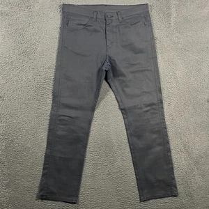Levis Jeans Mens 36x32 Black 513 Slim Straight Fit Denim Stretch Casual - Picture 1 of 14