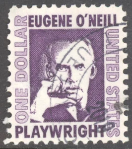 Scott 1294a, the 1973 $1 Eugene O'Neill, Used from the Prominent Americans Issue - Picture 1 of 1