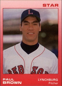 1988 Lynchburg Red Sox Star #2 Paul Brown Honolulu Hawaii HI Baseball Card
