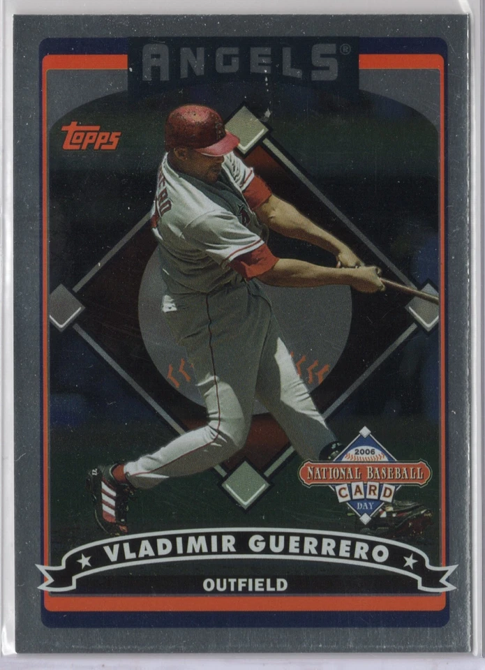 2006 TOPPS NATIONAL BASEBALL CARD DAY FOIL PROMO #T1 VLADIMIR GUERRERO - ANGELS - Image 1 of 1