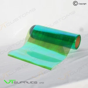 3 x A5 Blatt Chamäleongrün Tönungsfilm Scheinwerfer Nebelscheinwerfer Tönung Autofolie - Bild 1 von 2