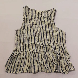 Everly Women's Round-Neck Sleeveless Ruffled-Hem Top AL8 Multicolor Small NWT - Picture 1 of 3