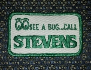 STEVENS (PEST CONTROL) Iron or Sew-On Patch 3.25"X2" - Picture 1 of 2