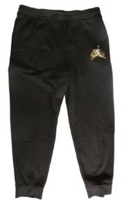 Nike Air Jordan Jumpman Classics Joggers Men's Fleece Pants Gym Black DH9502-012 - Picture 1 of 3