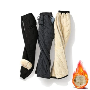 Hombres Pantalones de Sudadera de Cachemira Corredores Activos Informales Cálidos Pantalones de Pista Suaves Hágalo usted mismo - Imagen 1 de 16