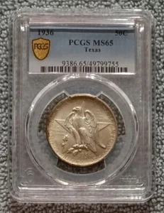 Texas Gedenkmünze Half Dollar 1936, PCGS MS65 - Bild 1 von 4
