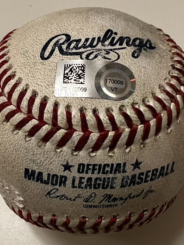 MLB Autenticado-Robinson Cano ÚNICO Hit #2629 y Dominic Smith Falta de Gallen Foto 1 de 4