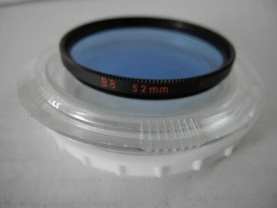 Nikon 52mm B8 Blue Filter with red script Clean with case Heavy Brass rim - Image 1 of 4