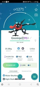 Pokémon Shiny Greninja ( Froakie Evolution ) GO - Picture 1 of 2