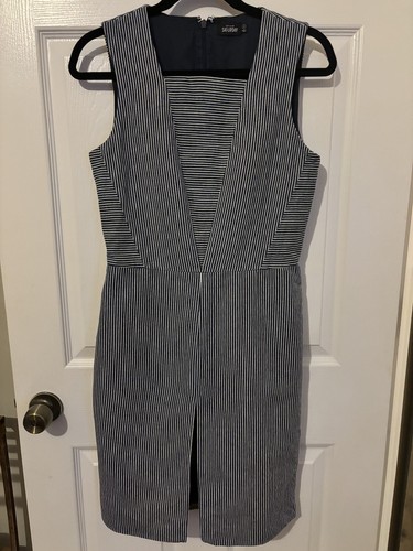 Abito KATE SPADE Saturday Darling Railroad a righe collo quadrato taglia 4