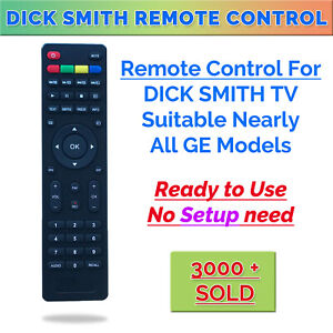 NEW DICK SMITH LED LCD TV REMOTE CONTROL DSE MULTIPLE MODEL GE NUMBERS