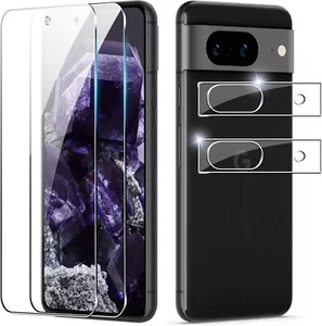 For Google Pixel 9A 8A Tempered Glass Screen Protector+3D Camera Protector - Picture 1 of 14