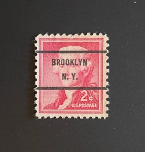 Brooklyn, New York Type 71 Precancel - 2 cents Jefferson - U.S. #1033 - PA - Picture 1 of 1