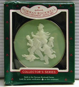 Hallmark Norman Rockwell "Jolly Postman" Cameo Ornament 1985 Sixth in Series - Picture 1 of 3