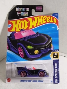 2025 Hot Wheels HW Screen Time 1/10 - MONSTER HIGH GHOUL MOBILE - 3/250 - HYX62 - Foto 1 di 12