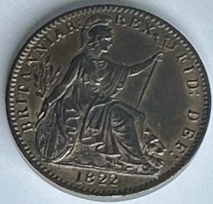 Gran Bretaña 1822 un chelín - Jorge IV - AU - Hermosa moneda de plata tonificada - Imagen 1 de 2