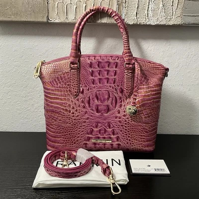 Brahmin Medium Duxbury ROUGE BLUSH MELBOURNE Genuine Leather Satchel W/Eye NWT - Image 1 of 4