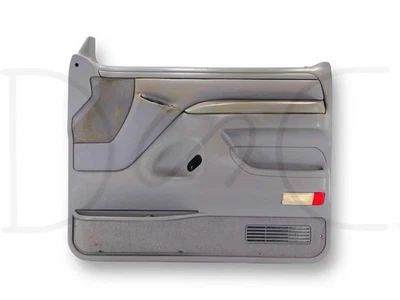 94-97 Ford F250 F350 RH Right Passenger Front Door Panel Power Opal Gray OE - Image 1 of 4