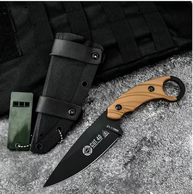 Ножи TOPS C.U.T. Ножи с фиксированным лезвием с ножнами из кайдекса для улицы бесплатная доставка - Изображение 1 из 4