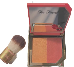 Too Faced Tutti Frutti Fruit Cocktail  Blush Duo in Cherry Bomb w/ Brush-Boxed - Picture 1 of 2