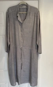 Masai Lagenlook Midi Dress UK Size L 100% Viscose Botton-up Summer Lightweight - Picture 1 of 7
