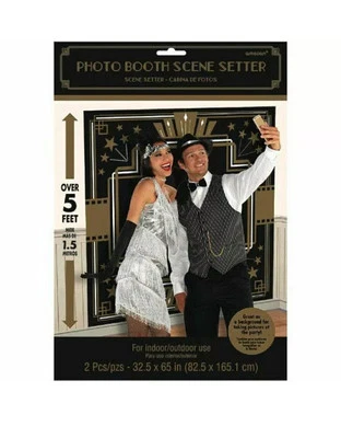 GLITZ GLAM Escena Setter Cumpleaños Fiesta Habitación Decoraciones Telón de Fondo Rugiente Años 20 Foto 1 de 3