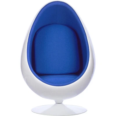 Retro Egg Pod Chair (Blue) - Image 1 of 4
