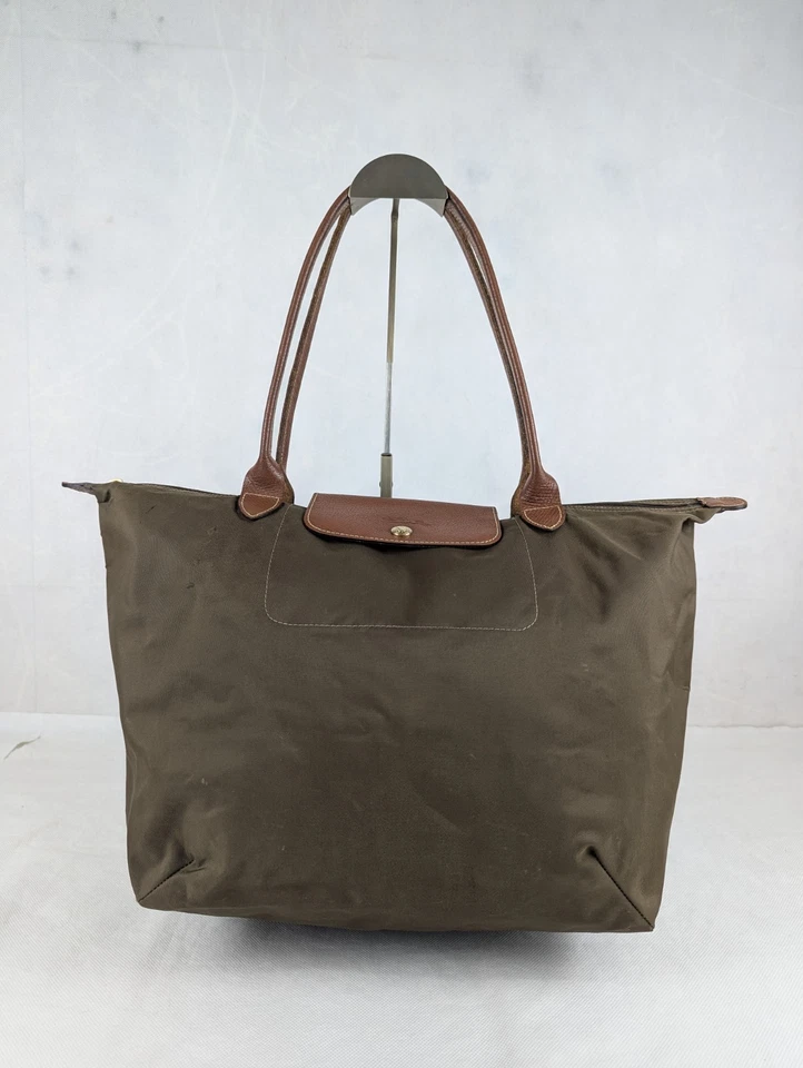 Longchamp Le Pliage – Preowned Nylon Tote Green Bag, Fast Dispatch! - Image 1 of 4