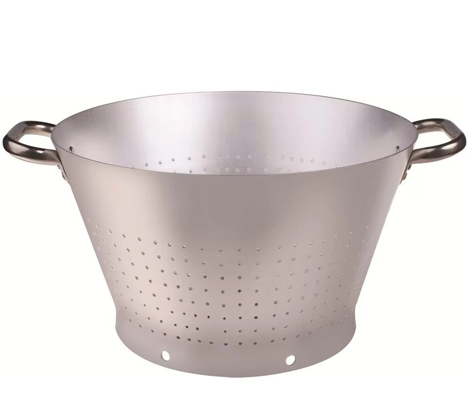 Pentole Agnelli, colapasta conico leggero ø 36, in alluminio puro, 2 manici inox - Immagine 1 di 1