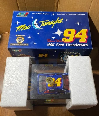Revell/Nascar Mac Tonight #94 Bill Elliott 1997 Thunderbird 1:24 diecast nuevo en caja/certificado de autenticidad Foto 1 de 4