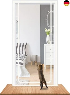 RACKBONE Katzengitter für Tür, Verhindert das Herauslaufen der Katze, I