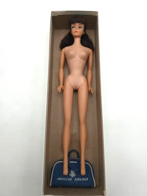 Muñeca de cola de caballo morena Barbie Mattel #850 de colección con bolsa de American Airlines Foto 1 de 4