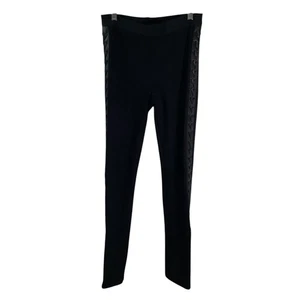 BCBGMaxAzria Mujer Leggings Negros con Detalles Laterales Talla Mediana - Imagen 1 de 7