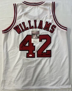 Camiseta autografiada firmada por Scott Williams Chicago Bulls "¡3x campeones de la NBA!" Certificado de autenticidad JSA - Imagen 1 de 9