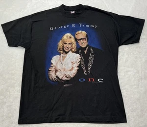 Vintage 1995 George Jones Tammy Wynette Tour Shirt Tee XXL Country Dolly Parton - Picture 1 of 5