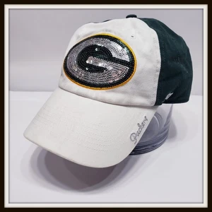GREEN BAY PACKERS MUJER ADULTO AJUSTABLE Bling Secuencia Brillante - Imagen 1 de 8