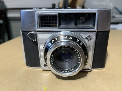 Câmera Vintage Agfa Optima II S Prontormator 35mm 1:2.8/45 (Obturador Testado) - Imagem 1 de 4