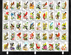 HICK GIRL-BEAUTIFUL U.S. MINT SHEET  SC#1953-2002  STATE BIRDS & FLOWERS