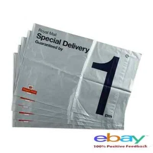 100 Royal Mail Sonderversandtaschen bis 13 Uhr grau Poly C5 (18 cm x 25 cm) - Bild 1 von 1