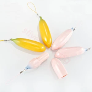 2-50pcs Banana Shape Plastic Empty Lipstick Tubes Lip Balm Bottles Container DIY - Picture 1 of 11