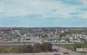 Panorama di una sezione di Cheyenne, Wyoming - RPPC non pubblicato - Foto 1 di 3