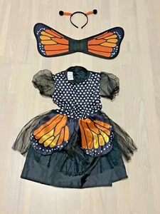 Fasching Schmetterling - Kostüm für Kinder Mädchen nur 1 x getragen - Bild 1 von 7